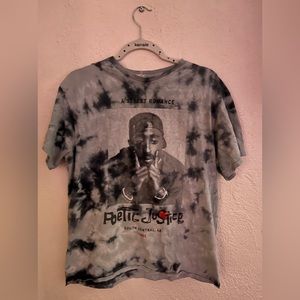 2Pac gray and black poetic Justice T-shirt